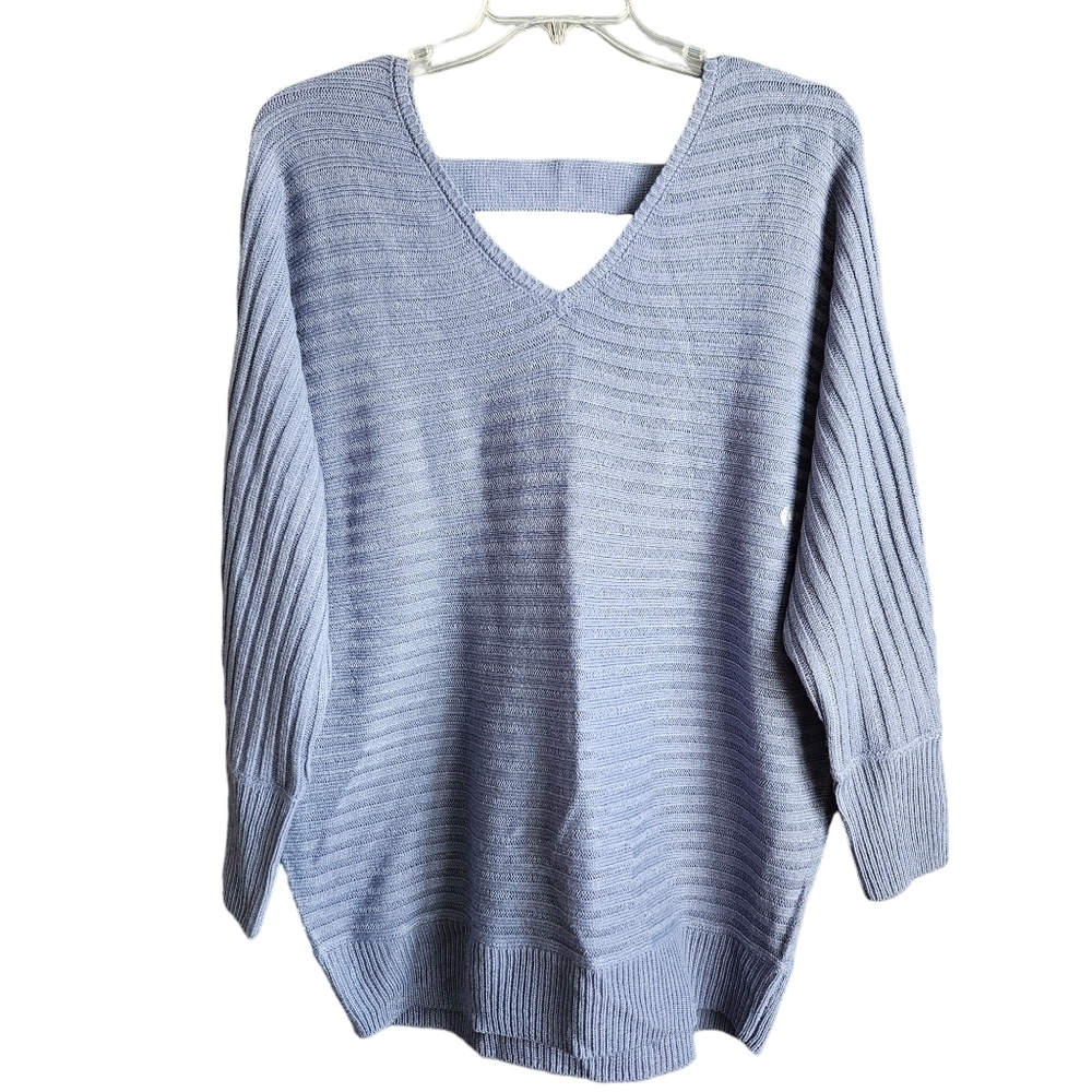 NY&CO Womens Oversized V-neck Sweater Sz Large‎ NWT